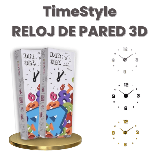 TimeStyle - RELOJ DE PARED 3D