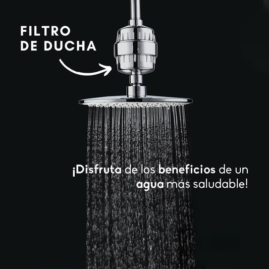 PureWater - Filtro para Duchas 15 Capas + Filtro de repuesto