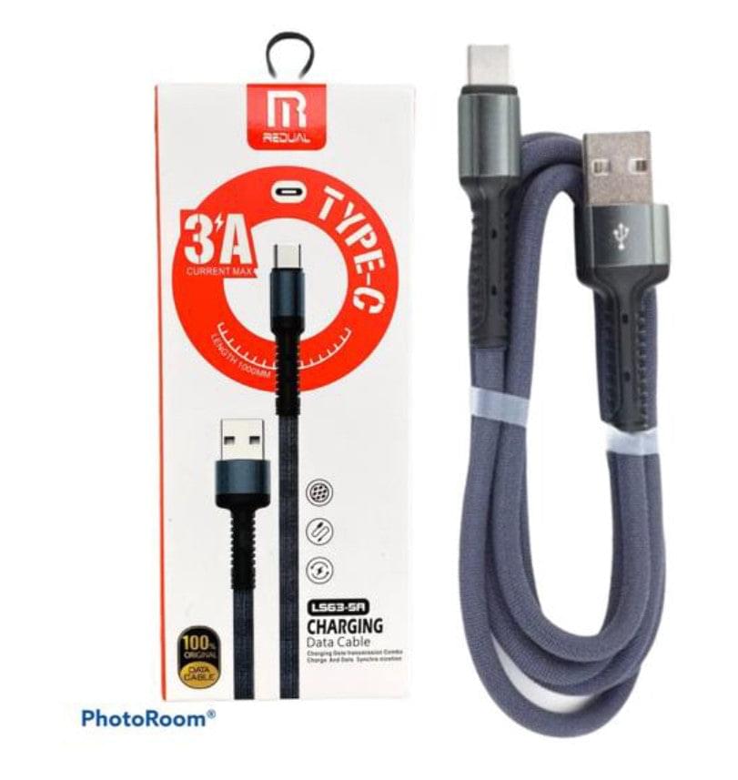 Cable Carga Rápida Data REDUAL 3.0A (USB-TIPO C)