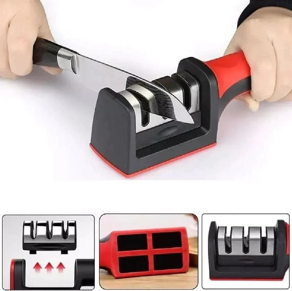 3SlotSharpener™ - Afilador de Cuchillos de 3 Ranuras