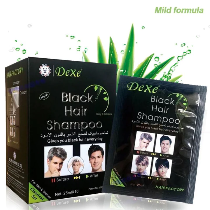 DexeShampoo™ - Shampoo Cubrecanas (Caja de 10 Sachets)